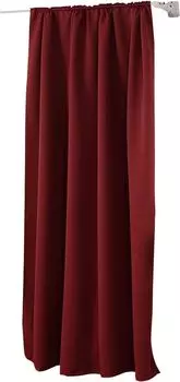 WOLTU Непрозрачная штора с рюшами для рейки 250 г/м Тяжелая термоштора Бордо 135 x 245 см (1 шт.), бордовый