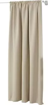 WOLTU Непрозрачная штора с рюшами для рейки 250 г/м Тяжелая термозавеса Песок 135 x 245 см (1 шт.), желтый