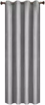 WOLTU Плотные шторы с люверсами Бархатные шторы Тепловые шторы 300 г/м Тяжелые плотные шторы Серые 140 x 270 см (1 шт.), серый