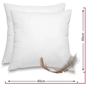 Комплект перьевых подушек Wometo с чехлом