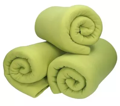 WOMETO эко плед вязаный 140х190 желтый - вязаный плед теплый мягкий плед с элегантным и простым вязаным узором Betzshop, зеленый