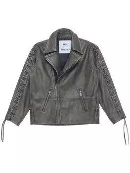 Won Hundred байкерская куртка со шнуровкой, черный