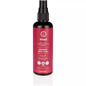 Wonder Hair Tonic Аюрведическая вода для волос для стимулирования роста волос, объема и здоровья кожи головы 100 мл Khadi