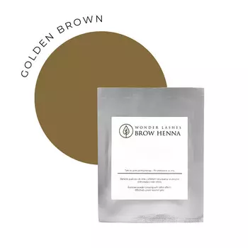 Wonder Lashes Brow Henna, Золотисто-коричневый, 1 шт