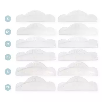 Wonder Lashes, Силиконовые ролики для подъема и ламинирования ресниц с блестками, S+