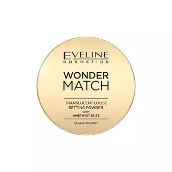 Wonder Match полупрозрачная рассыпчатая пудра для фиксации Eveline, 6 гр