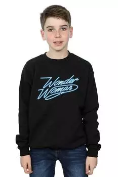 Wonder Woman 84 Неоновый свитшот Wonder Woman DC Comics, черный