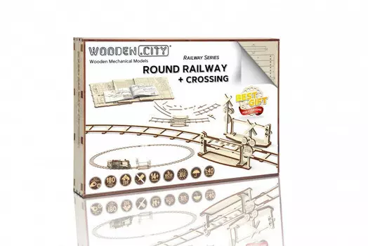 Wooden.City, 3D пазл Овальные дорожки с проходом