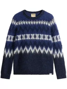 Woolrich ацтекский свитер, синий