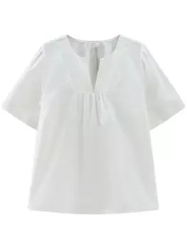 Woolrich блузка со складками, синий