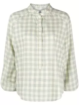 Woolrich блузка в клетку, зеленый