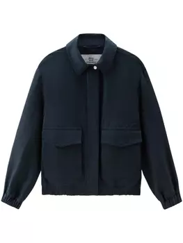 Woolrich бомбер с приспущенными плечами, синий