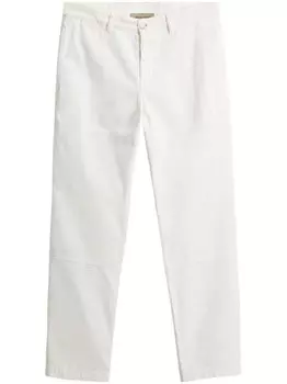 Woolrich брюки прямого покроя, окрашенные в готовом виде, белый