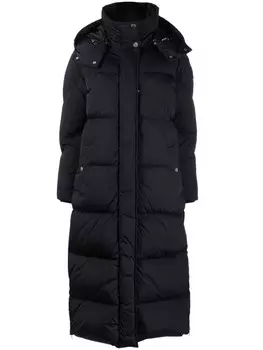 Woolrich длинный пуховик Aurora, черный