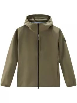 Woolrich двухслойная куртка Pacific с капюшоном, зеленый
