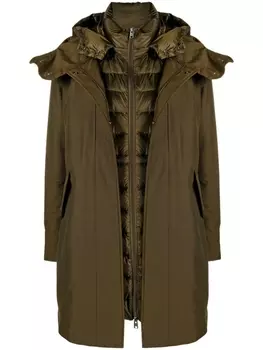 Woolrich двусторонний пуховик, зеленый