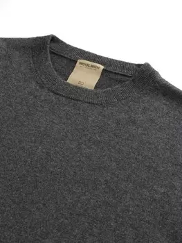 Woolrich джемпер из кашемира с круглым вырезом, серый