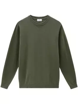 Woolrich джемпер с вышитым логотипом, зеленый