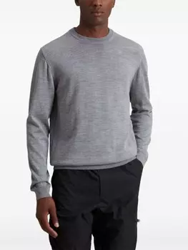 Woolrich джемпер вязаный с логотипом, серый