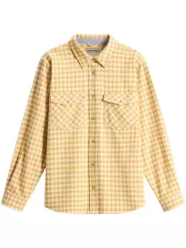 Woolrich фланелевая рубашка в клетку, желтый