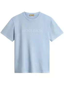 Woolrich футболка Garment Dyed, синий