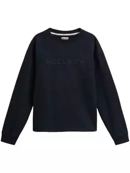 Woolrich футболка из джерси с флисом, черный