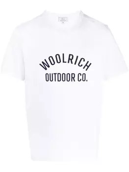 Woolrich футболка с логотипом, белый