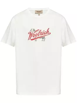 Woolrich футболка с логотипом, белый
