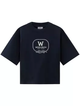Woolrich футболка с логотипом, синий
