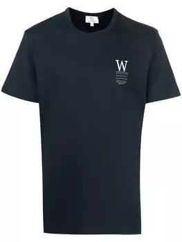 Woolrich футболка с логотипом, синий