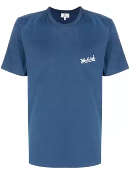 Woolrich футболка с логотипом, синий