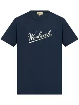 Woolrich футболка с логотипом, синий