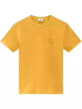 Woolrich футболка с логотипом, желтый