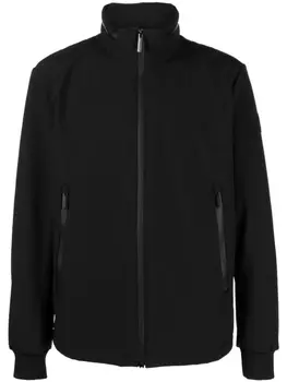 Woolrich high-neck zip-up bomber jacket, черный