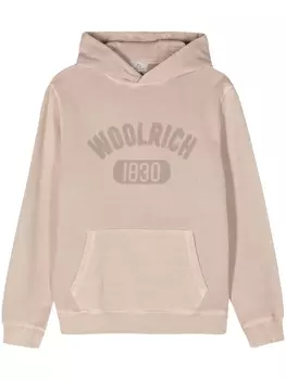 Woolrich худи с логотипом, нейтральный цвет