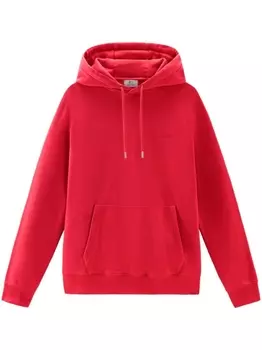 Woolrich худи с вышитым логотипом, красный