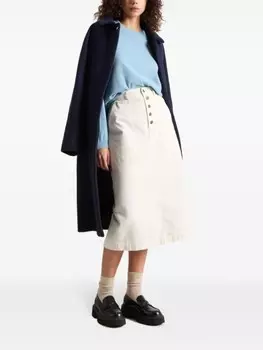 Woolrich кашемировый трикотажный топ с длинными рукавами, синий