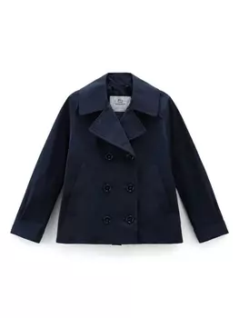 Woolrich Kids двубортный бушлат Summer, синий