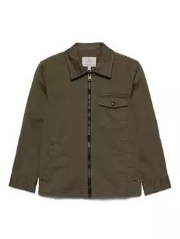 Woolrich Kids куртка с декоративной строчкой, зеленый