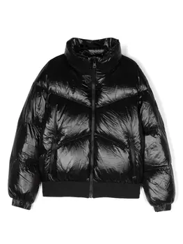 Woolrich Kids пуховик Aliquippa на молнии, черный