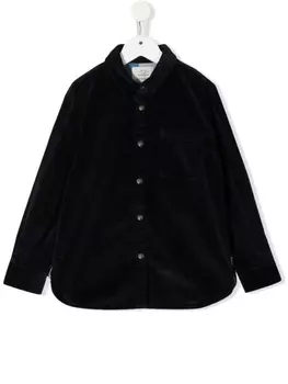 Woolrich Kids рубашка на кнопках, синий