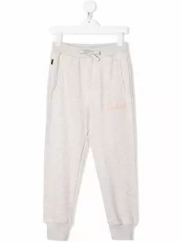 Woolrich Kids спортивные брюки из органического хлопка с кулиской, серый