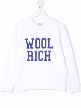 Woolrich Kids толстовка Ivy с логотипом, белый