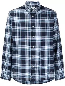 Woolrich клетчатая рубашка на пуговицах, синий