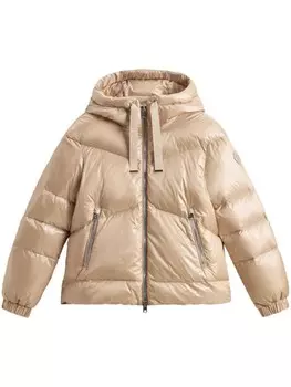 Woolrich короткая стеганая куртка Aliquippa, нейтральный цвет