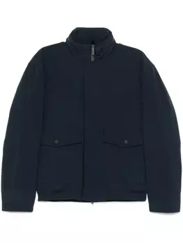 Woolrich куртка-бомбер из мягкой ткани, синий