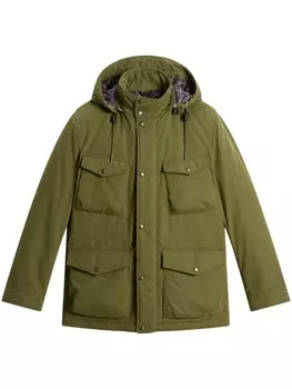 Woolrich куртка с капюшоном, зеленый