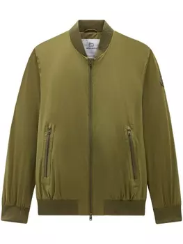 Woolrich матовый бомбер, зеленый