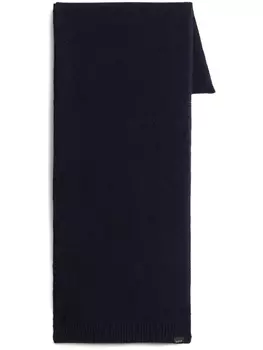 Woolrich мини-шарф с логотипом и биркой, синий