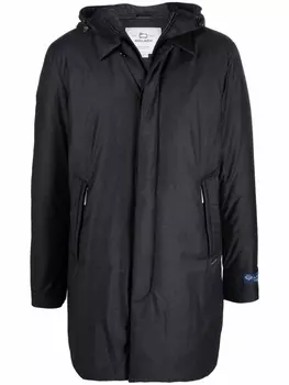 Woolrich пальто Luxury с капюшоном, серый